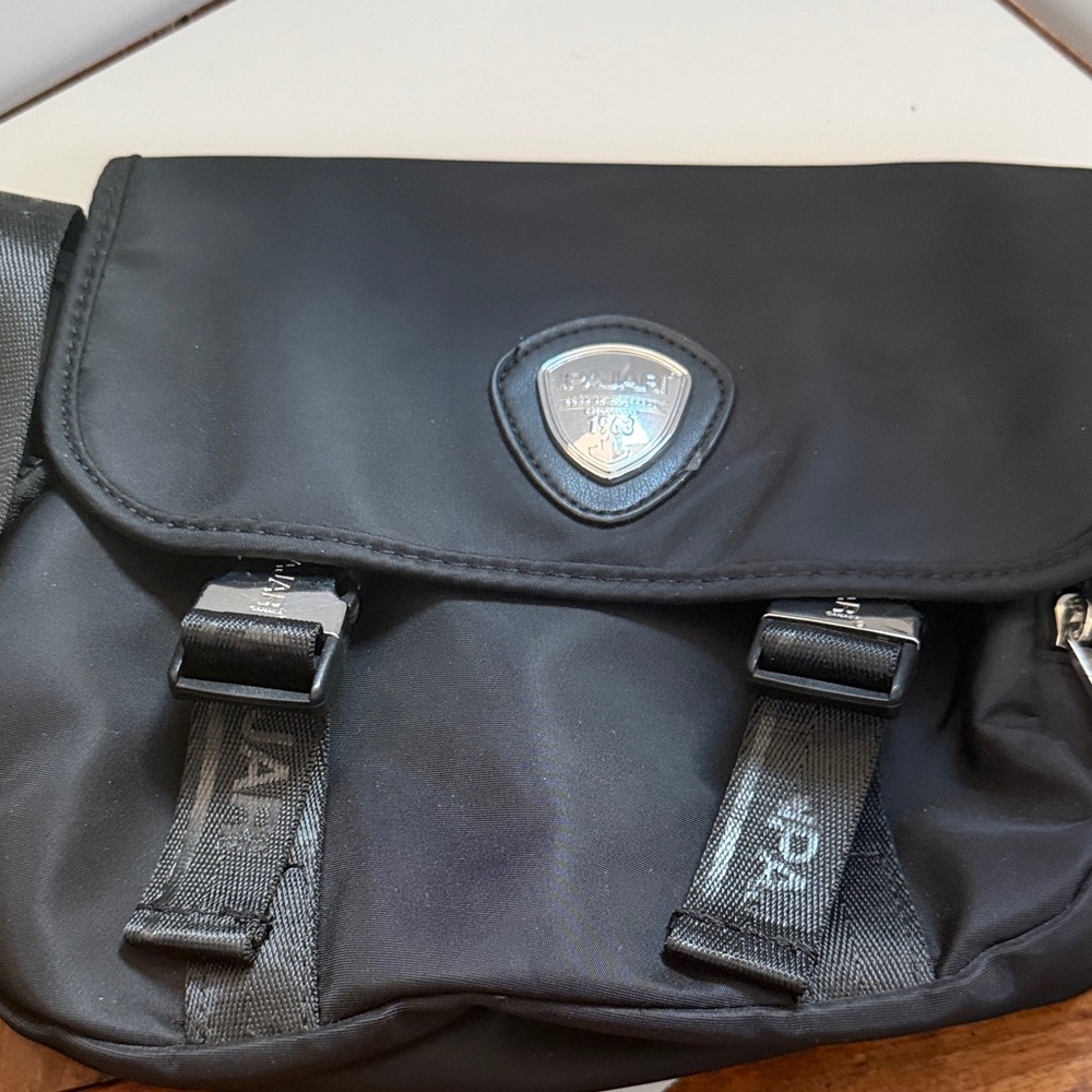 Pajar Sleek Black Crossbody Bag